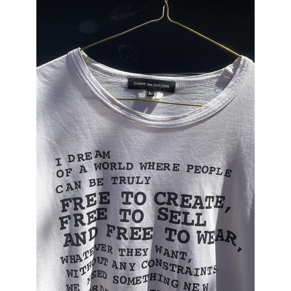 Comme des Garcons 2009 ‘I dream’ long sleeve t sheet - Picture 3 of 9